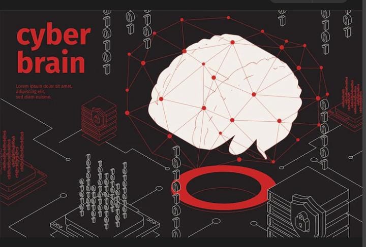 Ilustrasi otak hack