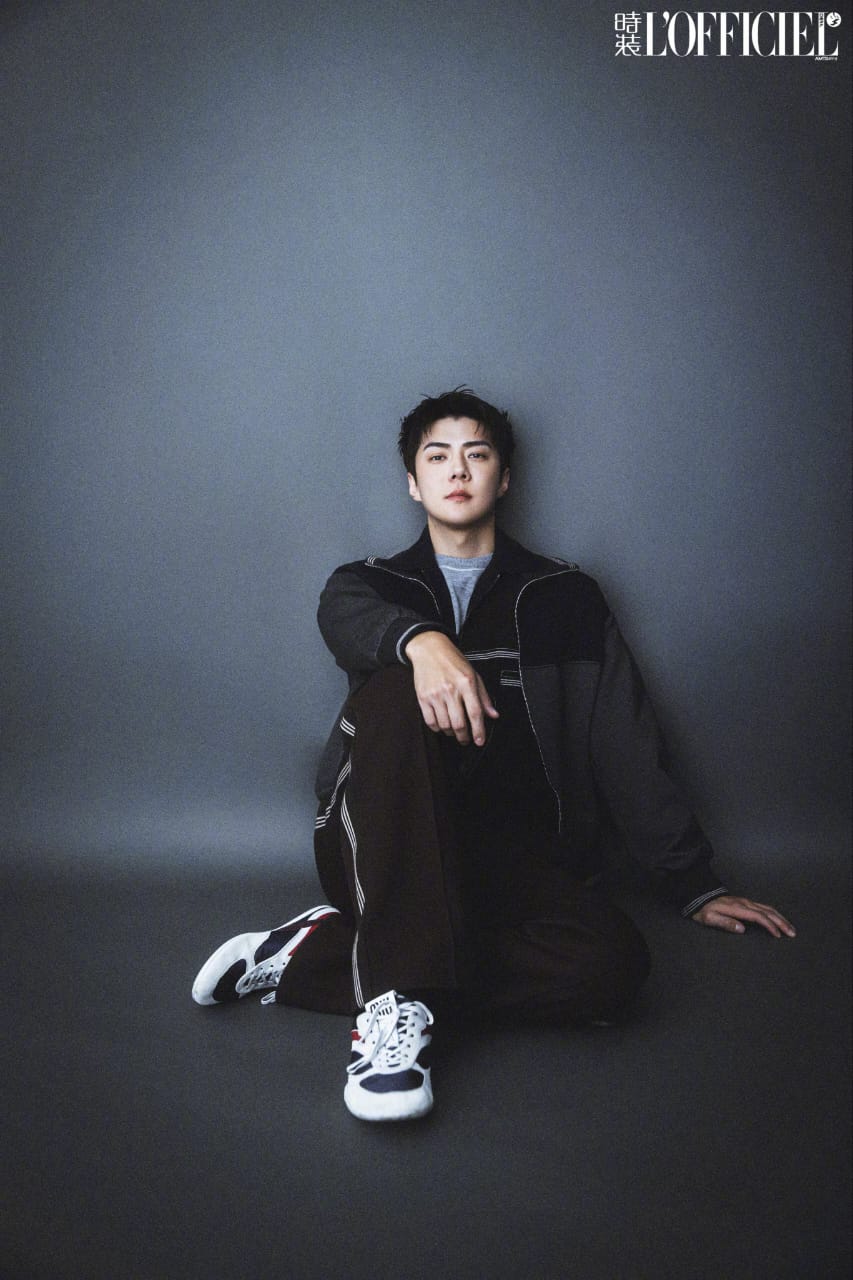 Potret tampan Sehun EXO untuk cover majalah L