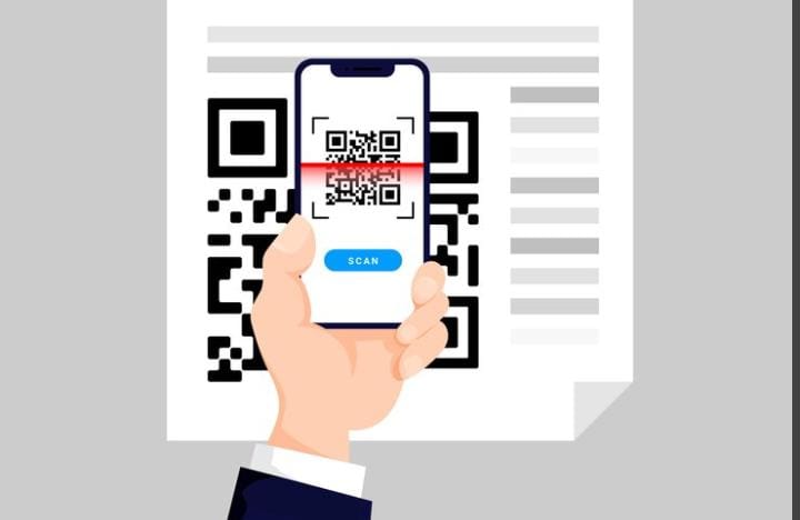 Ilustrasi scan Qris