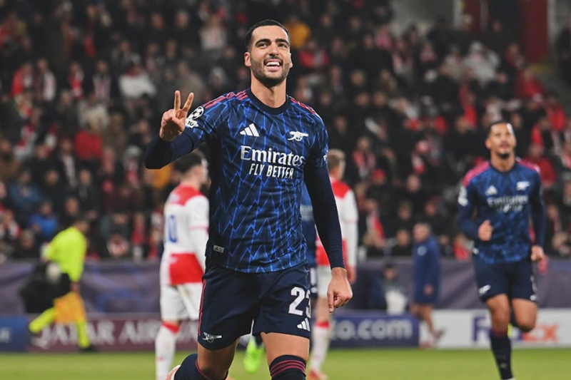 Mikel Merino, yang sejatinya seorang gelandang, kini menjelma jadi mesin gol Arsenal