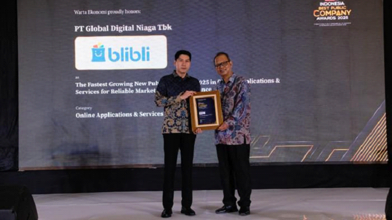 Blibli baru saja meraih penghargaan The Fastest Growing New Public Company 2025