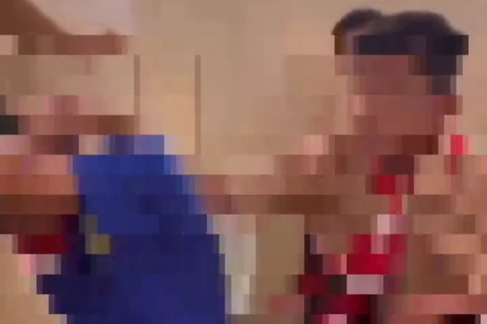 KETERLALUAN: Tangkapan layar video bullying yang terjadi di SMPN 1 Blora.