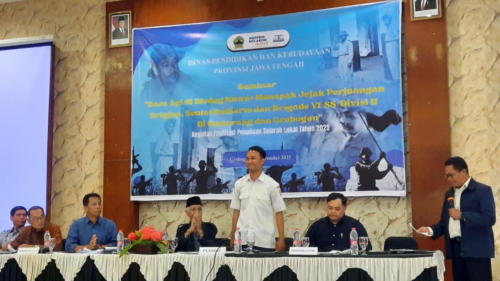 DIKAJI: Penulisan sejarah lokal tahun 2025 yang bertempat di Hotel Kyriad Grand Master Purwodadi.
