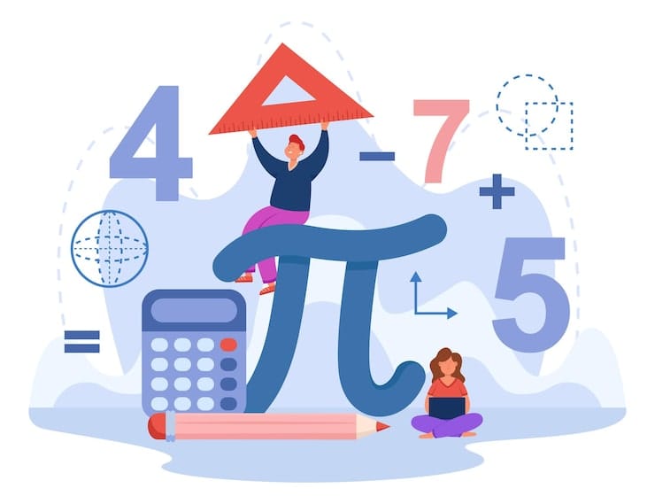Ilustrasi gambar perhitungan matematika