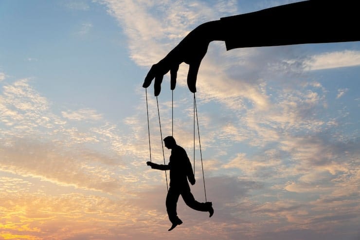 Ilustrasi seseorang dimanipulatif