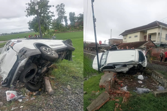KA Batara Kresna menabrak Toyota Rush di perlintasan tanpa palang Clangap Sukoharjo. Dua korban dilarikan ke RS Nirmala Suri.
