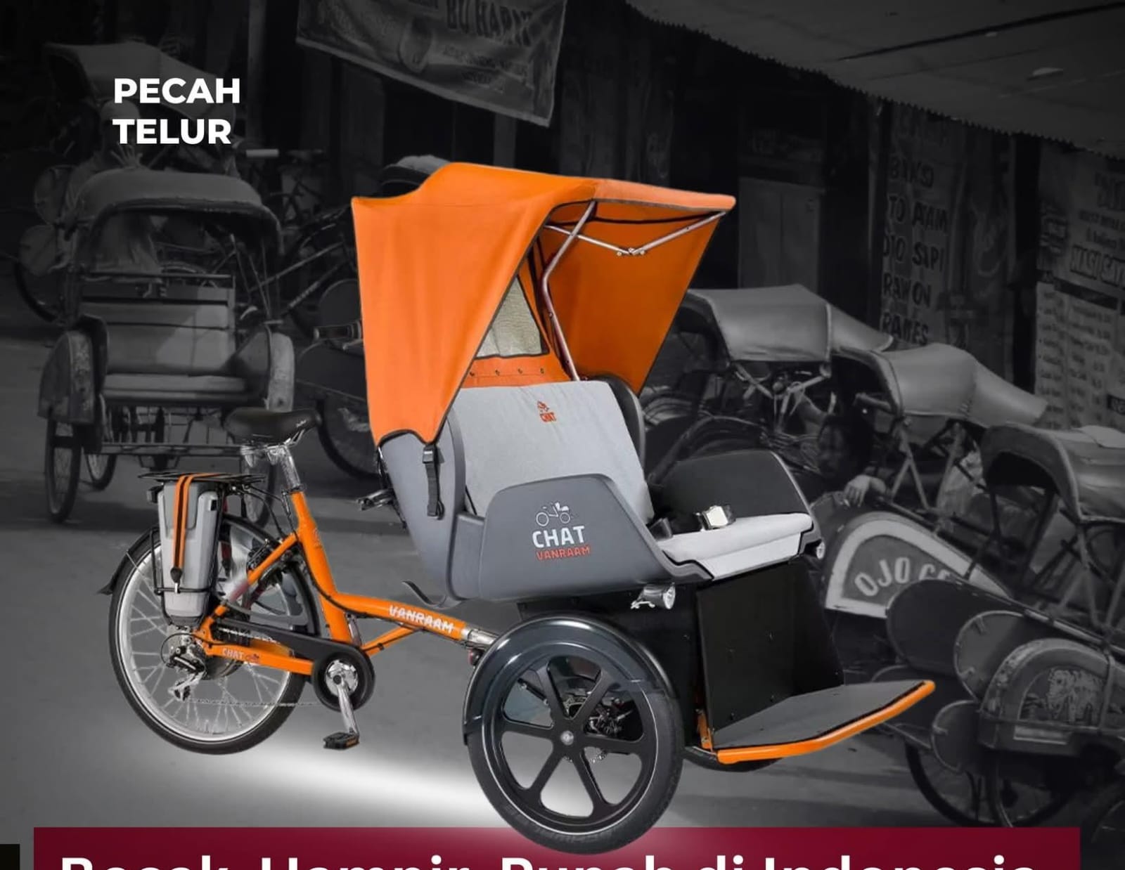 Ilustrasi becak modern Belanda