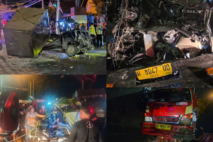 Trobos Lampu Merah, Pick Up Hantam Truk di Mojosongo: Sopir Tewas Terjepit