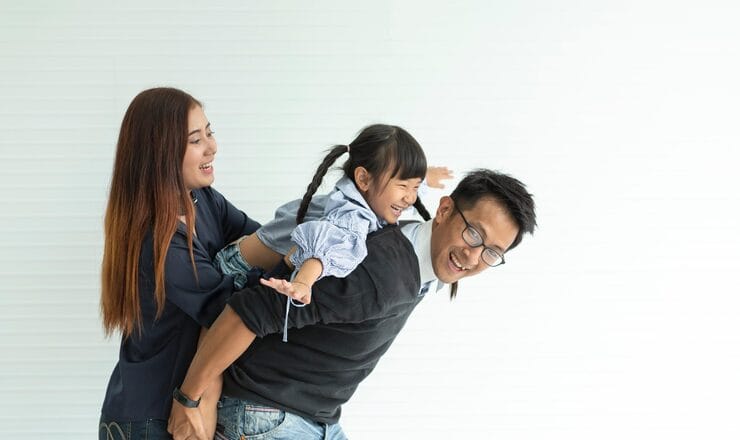 Potret anak dan orang tua