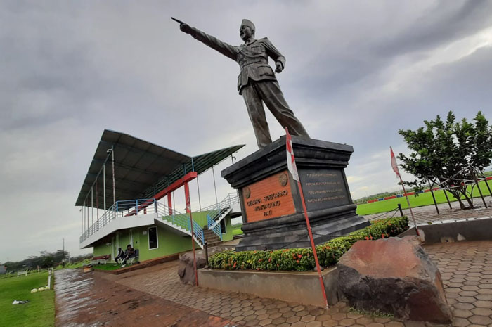 REPRESENTATIF: Kompleks training ground Gelora Soekarno Mojoagung Pati yang akan menjadi tempat digelarnya kejuaraan sepak bola Piala Anak Indonesia.