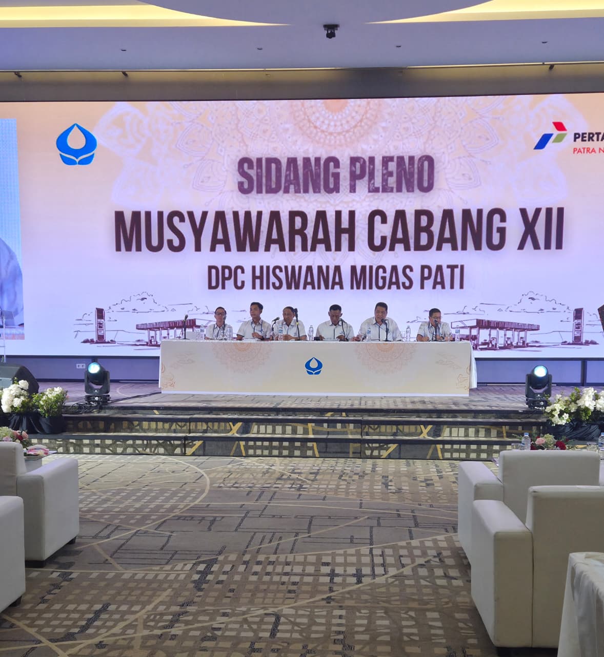 GELAR RAPAT: Muscab XII Hiswa Migas Pati dilaksanakan di Hotel Griptha Kudus kemarin.