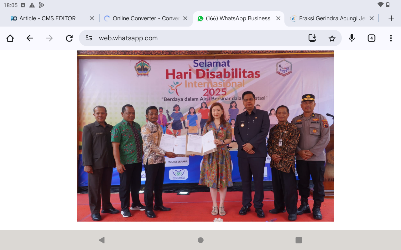 SINERGI: SLB Jepara teken MoU dengan Korun Group disaksikan Bupati Jepara Witiarso Utomo.