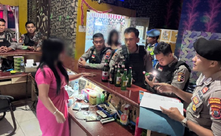 Kafe dan Karaoke di Purwodadi disidak polisi