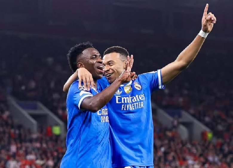 Mbapp&eacute; mencetak empat gol dan menyelamatkan Real Madrid dari kekalahan