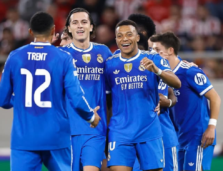 Olympiacos Hampir Buat Keajaiban, Madrid Selamat Berkat Duo Mbapp&eacute;&ndash;Vini