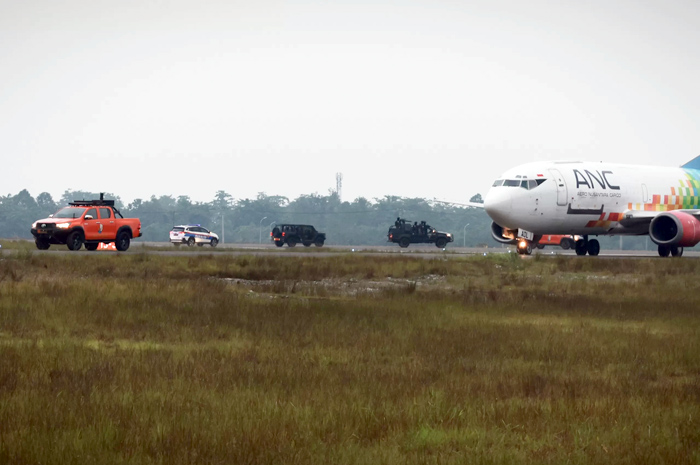 Ribuan prajurit TNI melaksanakan latihan terintegrasi di bandara IMIP, Morowali, Sulteng, pada Kamis pekan lalu (20/11).