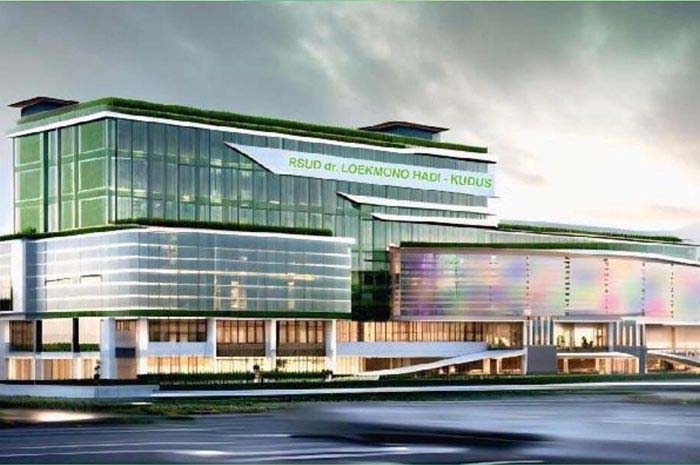 RS BARU: Bentuk kemegahan Smart Hospital yang akan dibangun di lahan eks Matahari Kudus.