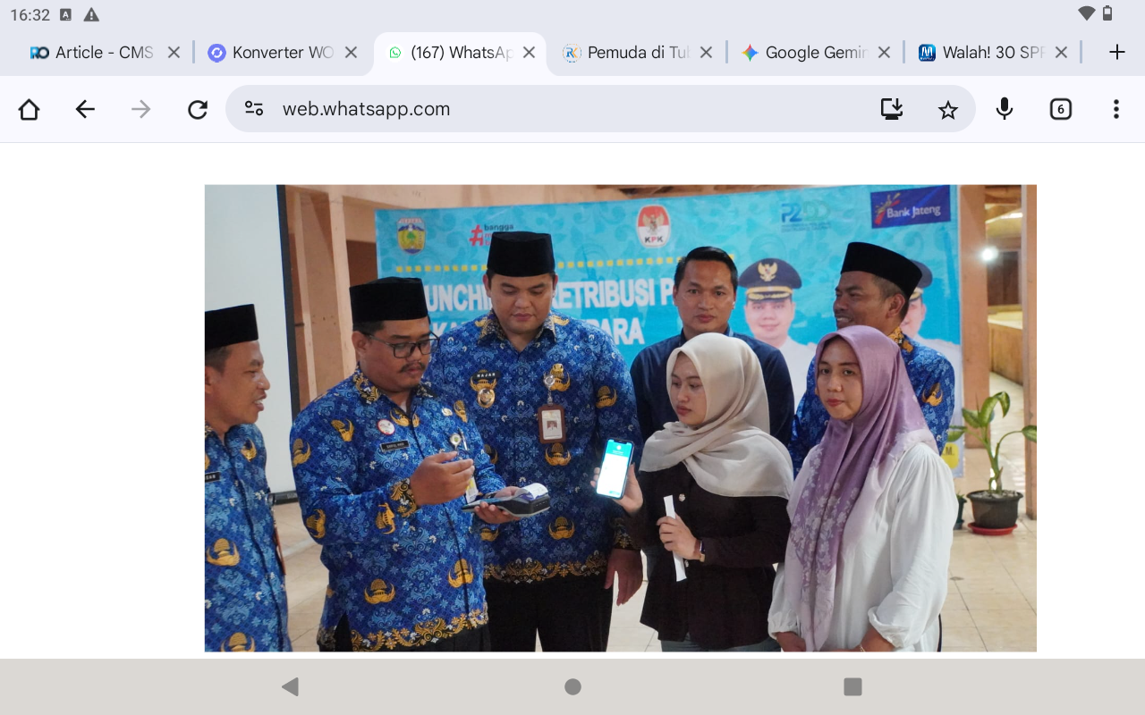 PERDANA: Penerapan e-retribusi bagi para pedagang di Jepara diharapkan dongkrak PAD.