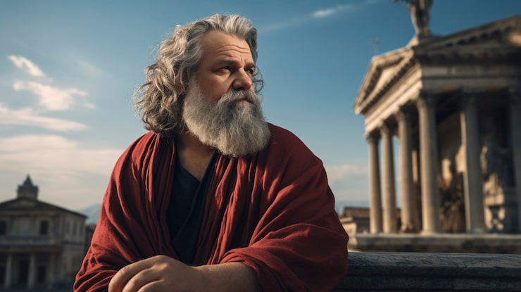 ilustrasi bapak filsuf Aristoteles