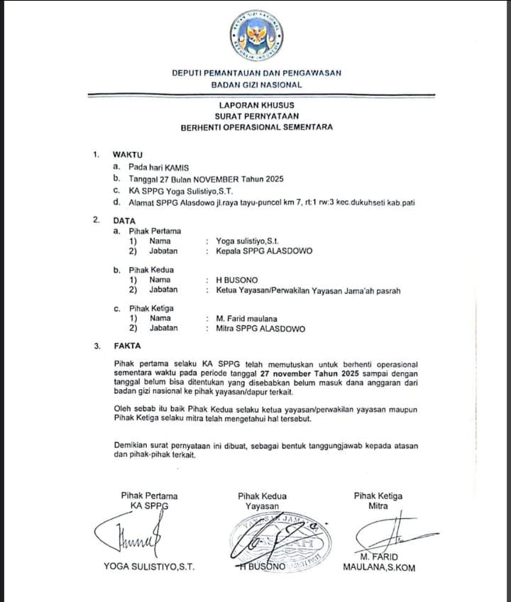 Surat pernyataan berhenti sementara Mbg