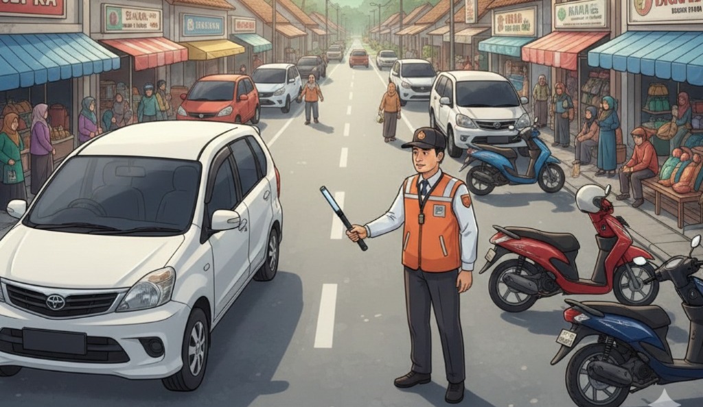 Ilustrasi e-parkir