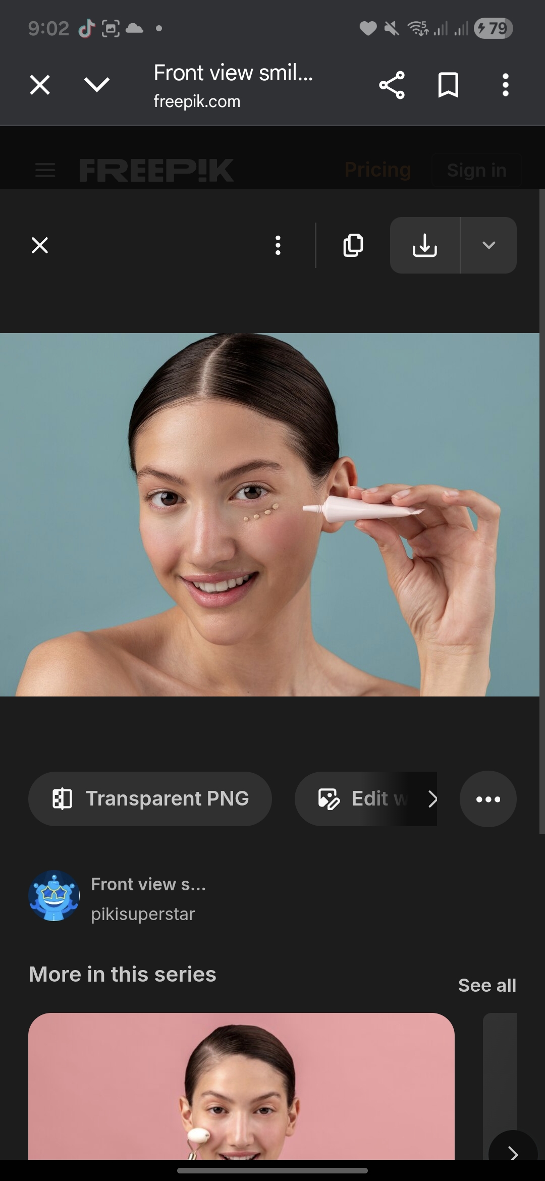 Ilustrasi Penggunaan Eye Cream