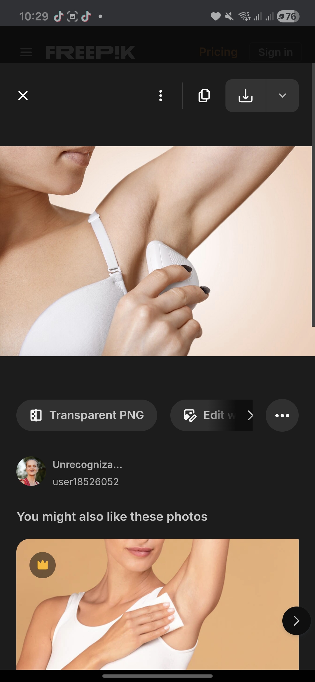 Ilustrasi Penggunaan Deodorant