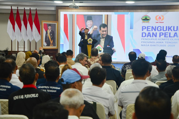Gubernur Jawa Tengah Ahmad Luthfi melantik jajaran pengurus KONI Jawa Tengah Masa Bakti 2025&ndash;2029.
