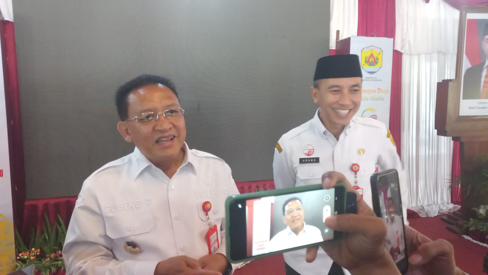 Wakil Bupati Grobogan Sugeng Prasetyo (kiri)