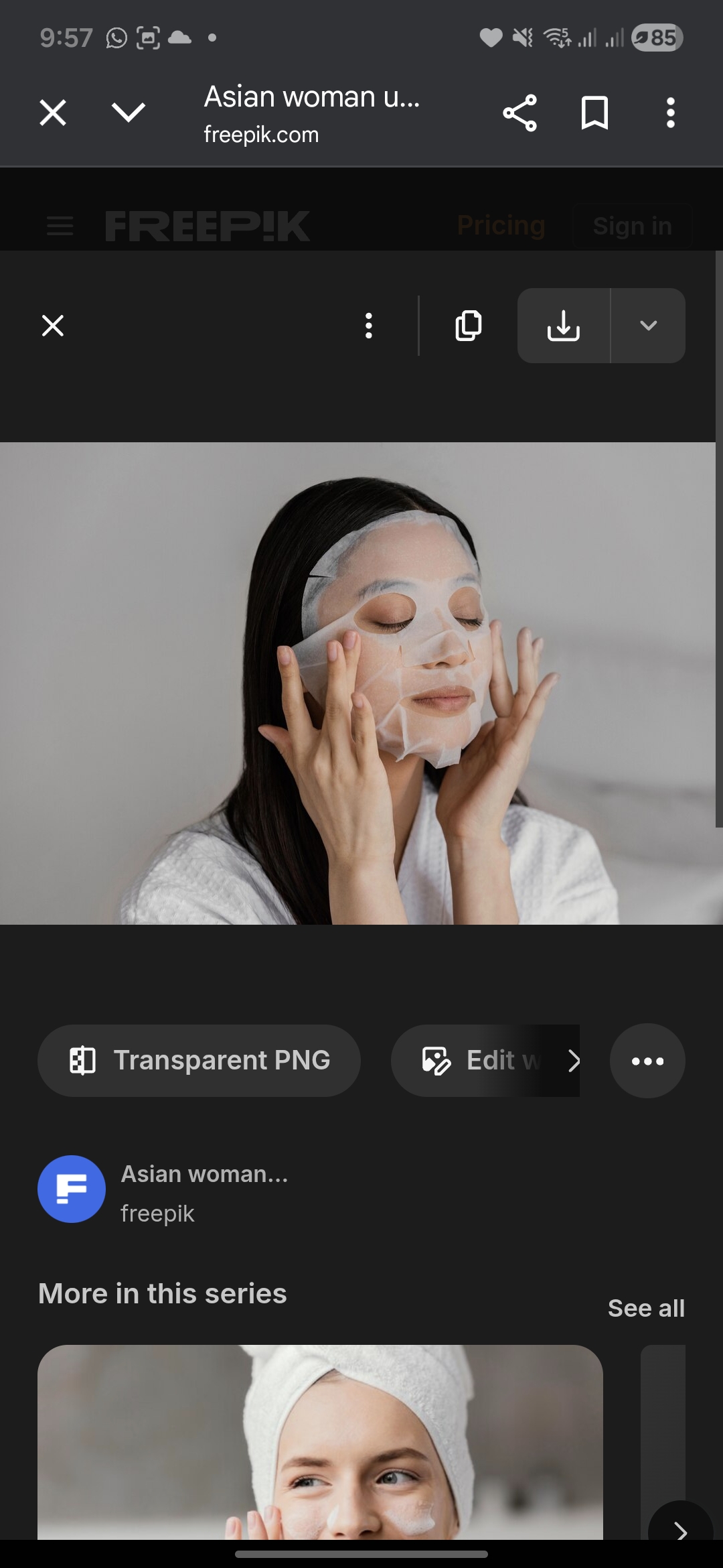 Ilustrasi Penggunaan Sheet Mask