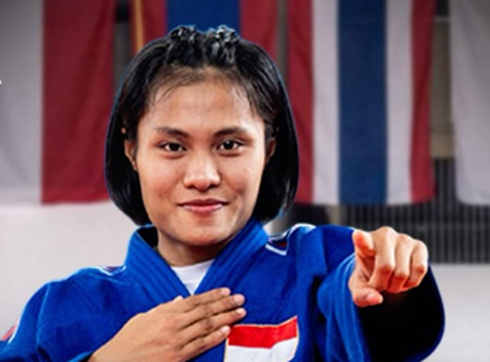 Dinny Febriany, judoka Indonesia dapat emas di Sea Games 2025