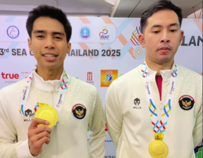 Sabar/Reza berhasil menyabet medali emas di debutnya pada ajang Sea Games 2025