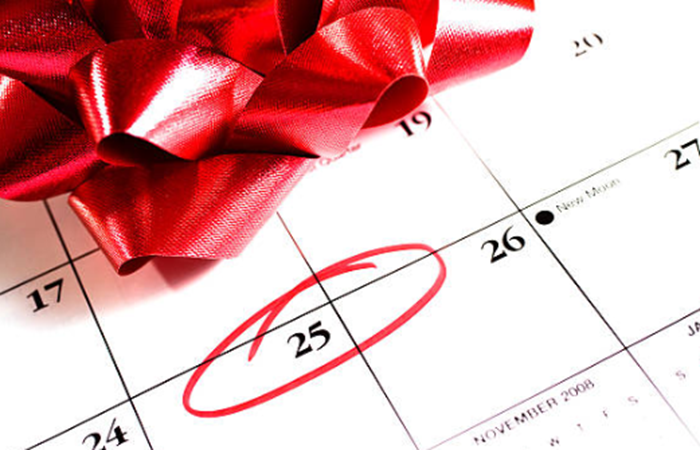 Kalender natal dan tahun baru