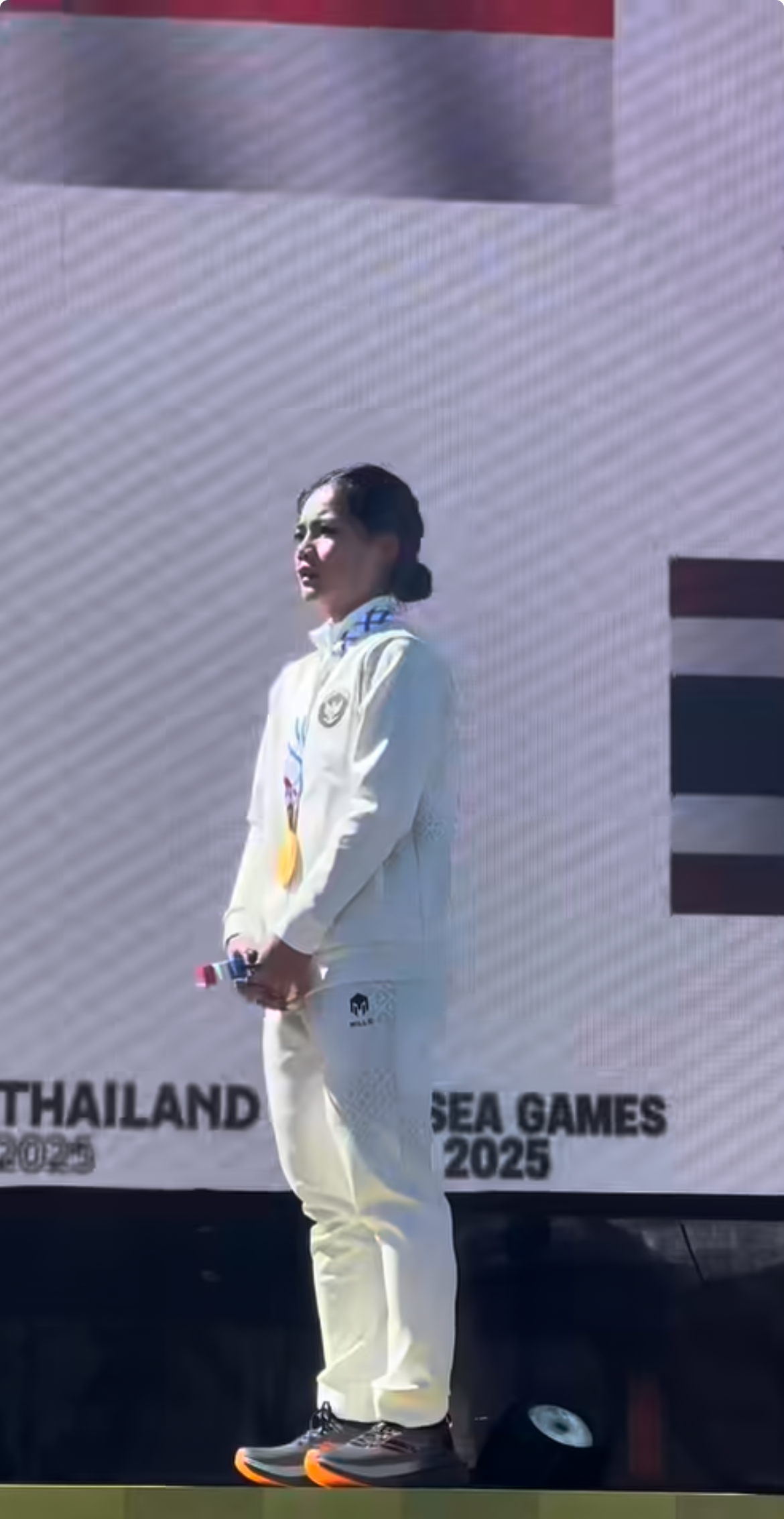 Ayustina Delia Priatna mendapatkan medali emas di Sea Games 2025