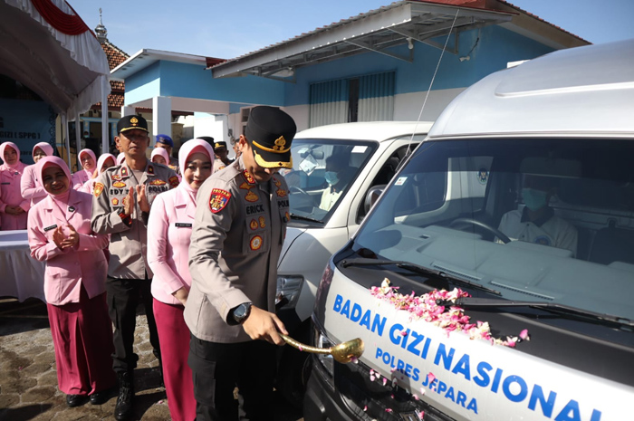 AKBP Erick Budi Santoso launching&nbsp;Satuan Pelayanan Pemenuhan Gizi (SPPG) Banyuputih II Yayasan Kemala Bhayangkari Cabang Jepara.