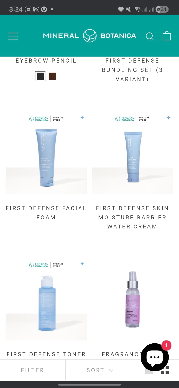 Beberapa Produk Mineral Botanica