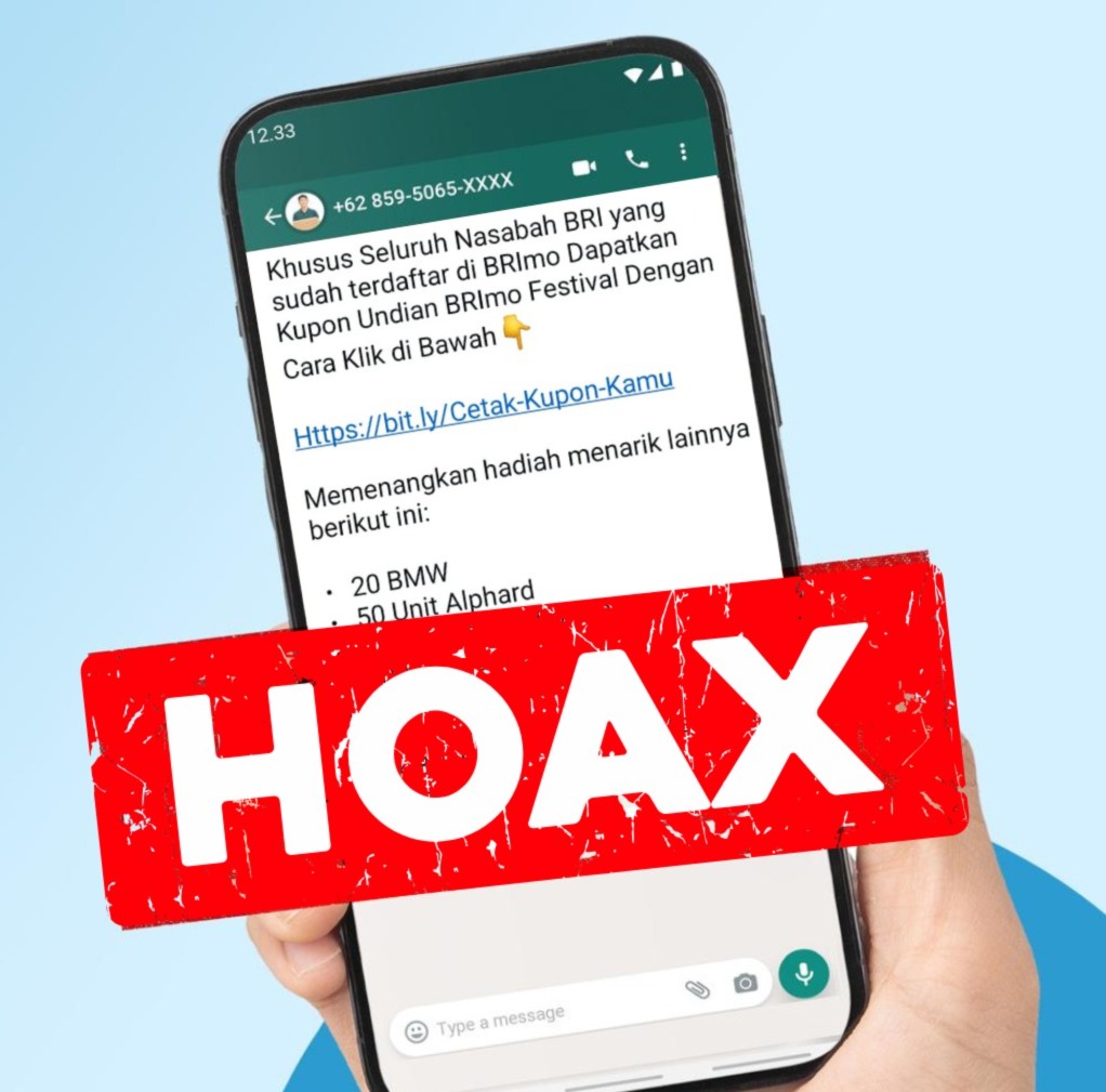Ilustrasi hoax link BRI
