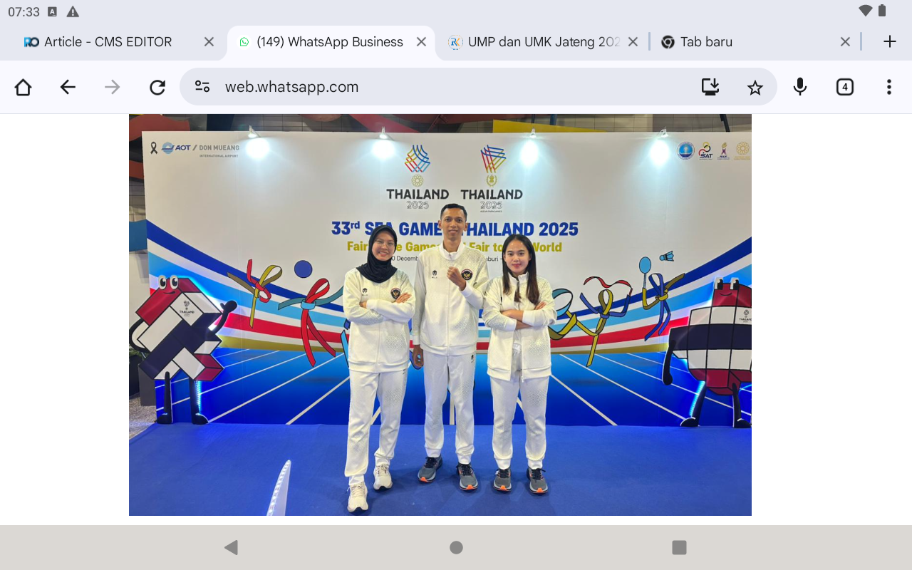 MEMBANGGAKAN: Atlet sepak takraw Jepara mendulang medali di ajang SEA Games 2025.