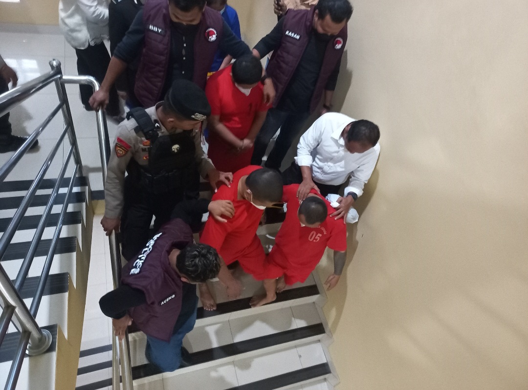 TIDAK TOBAT: Tersangka kasus narkotika merupakan residivis.