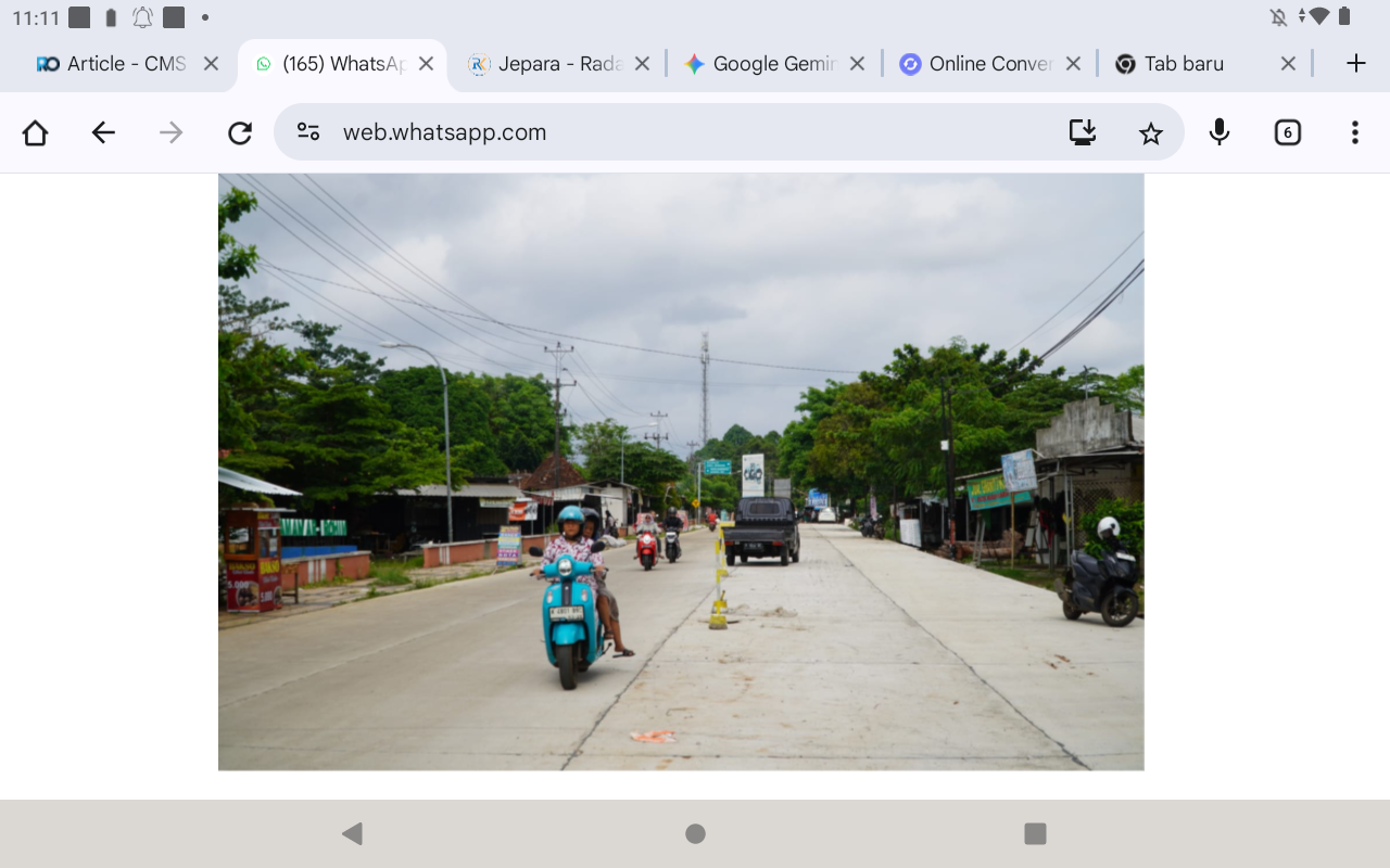 KONEKSI: Jalan mulus di Jepara menjadi penghubung antarwilayah untuk memperlancar akses ekonomi masyarakat.