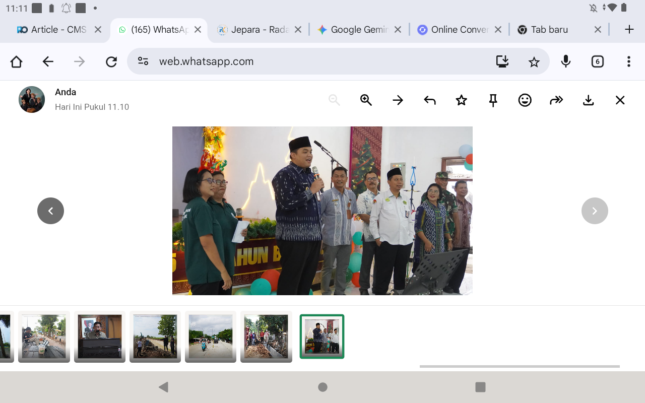 ADEM: Wakil Bupati Jepara Gus Hajar sambang gereja memastikan Natal berlangsung aman dan damai.