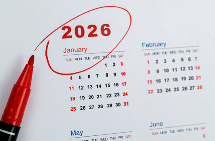 Ilustrasi kalender 2026