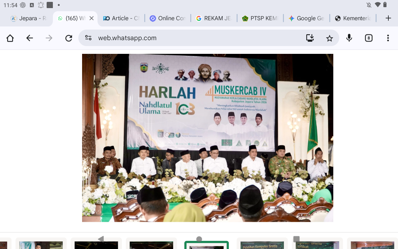 ADEM: Peringatan Haul Gus Dur dan Harlah NU di Pendapa Jepara.