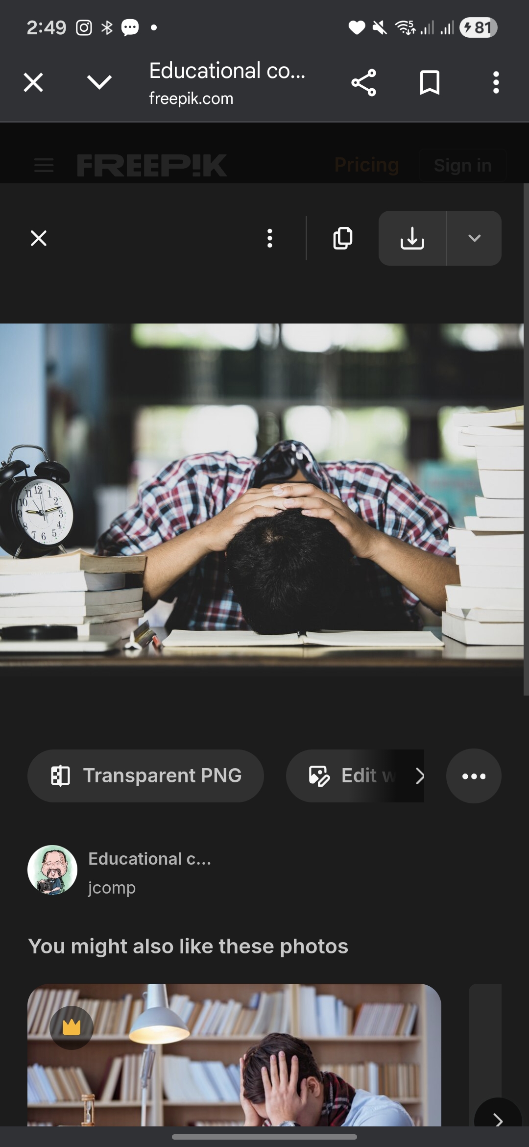 Ilustrasi Seorang Siswa yang Stress Belajar
