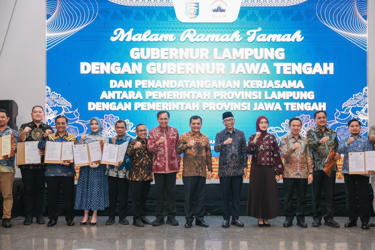 Pemprov Jateng melakukan&nbsp;kerja sama strategis dengan Lampung di Mahan Agung, Bandar Lampung, Selasa (6/1).