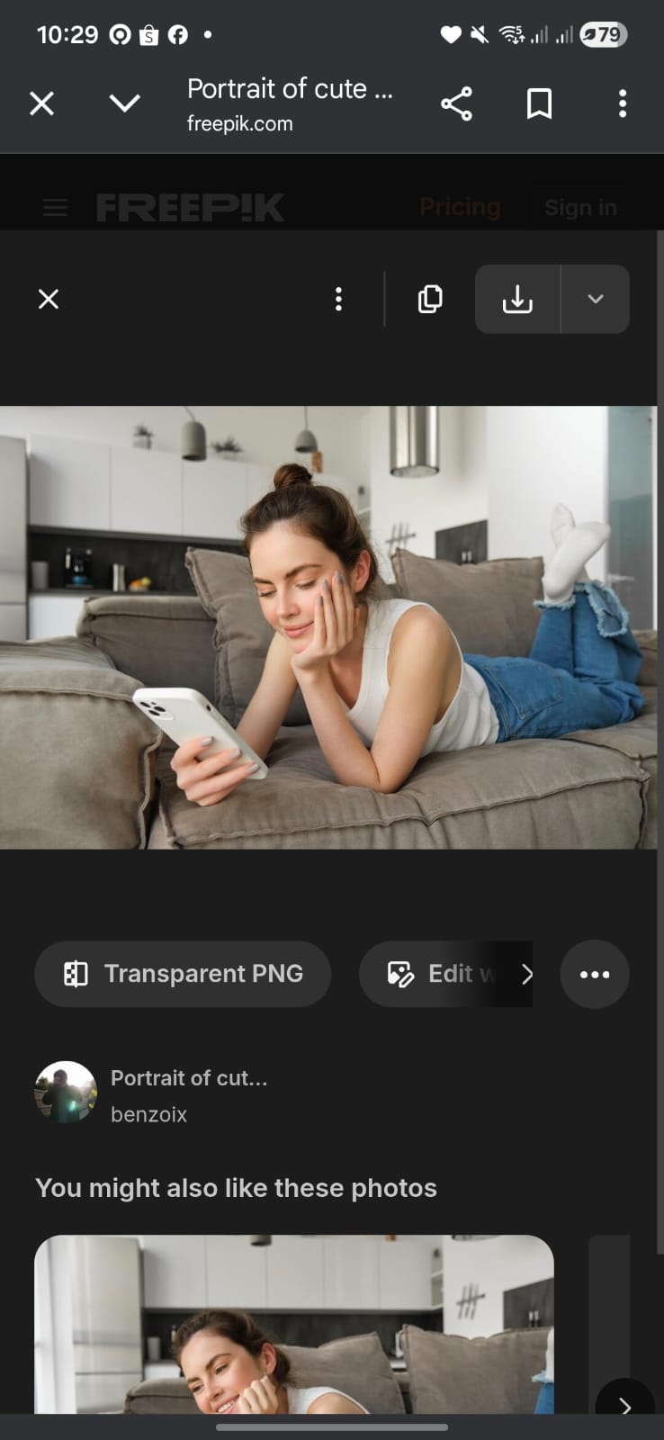 Ilustrasi Seseorang Bermain Handphone