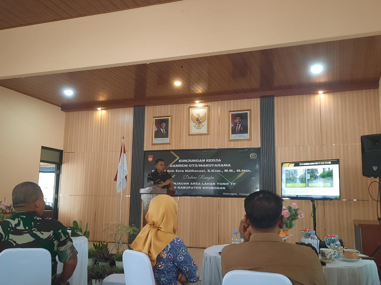 PAPARAN: Dandim 0717/Grobogan saat memberikan paparan.