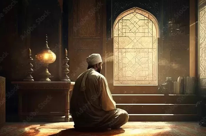 Ilustrasi orang sedang berdoa.