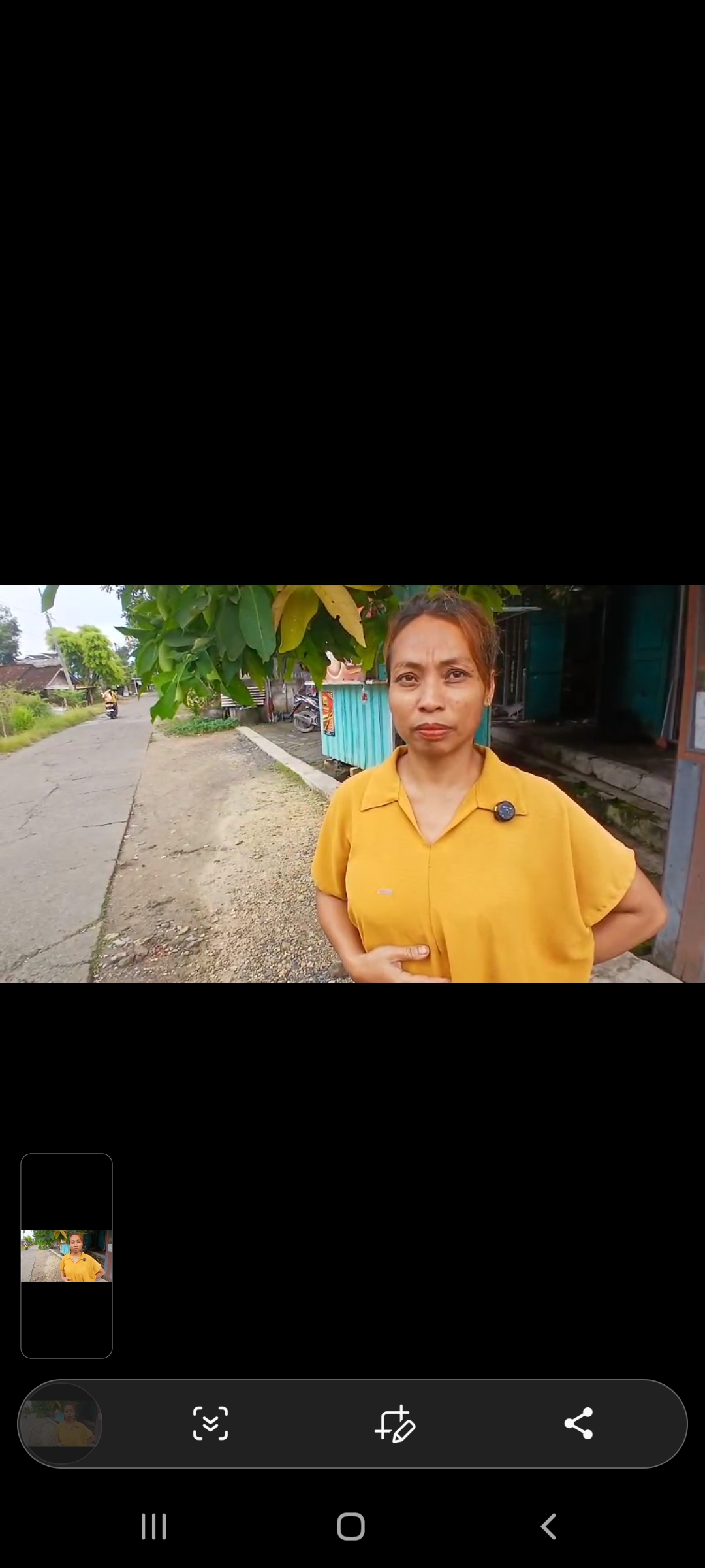 MBG: Darti warga Desa Penadaran Kecamatan Gubug yang ikut terdampak dugaan keracunan.