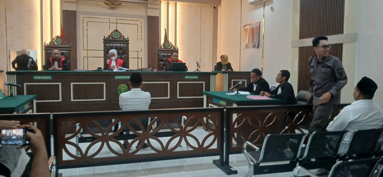 DISIDANG: Proses hukum investasi kapal berlangsung di PN Pati belum lama ini.